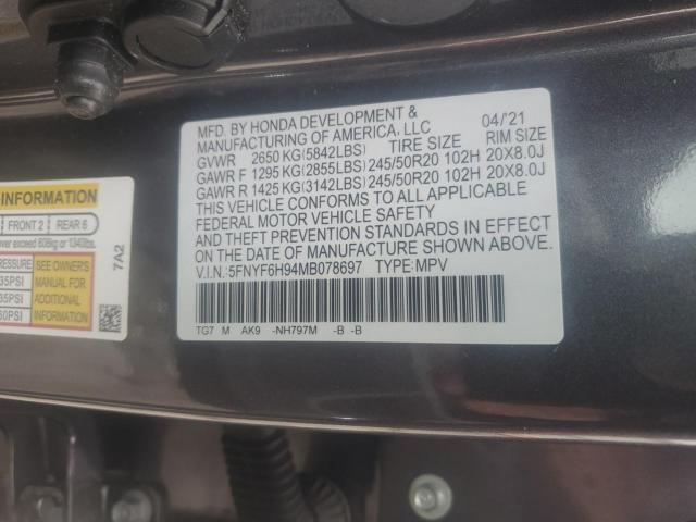 Honda Pilot Touring Image 11