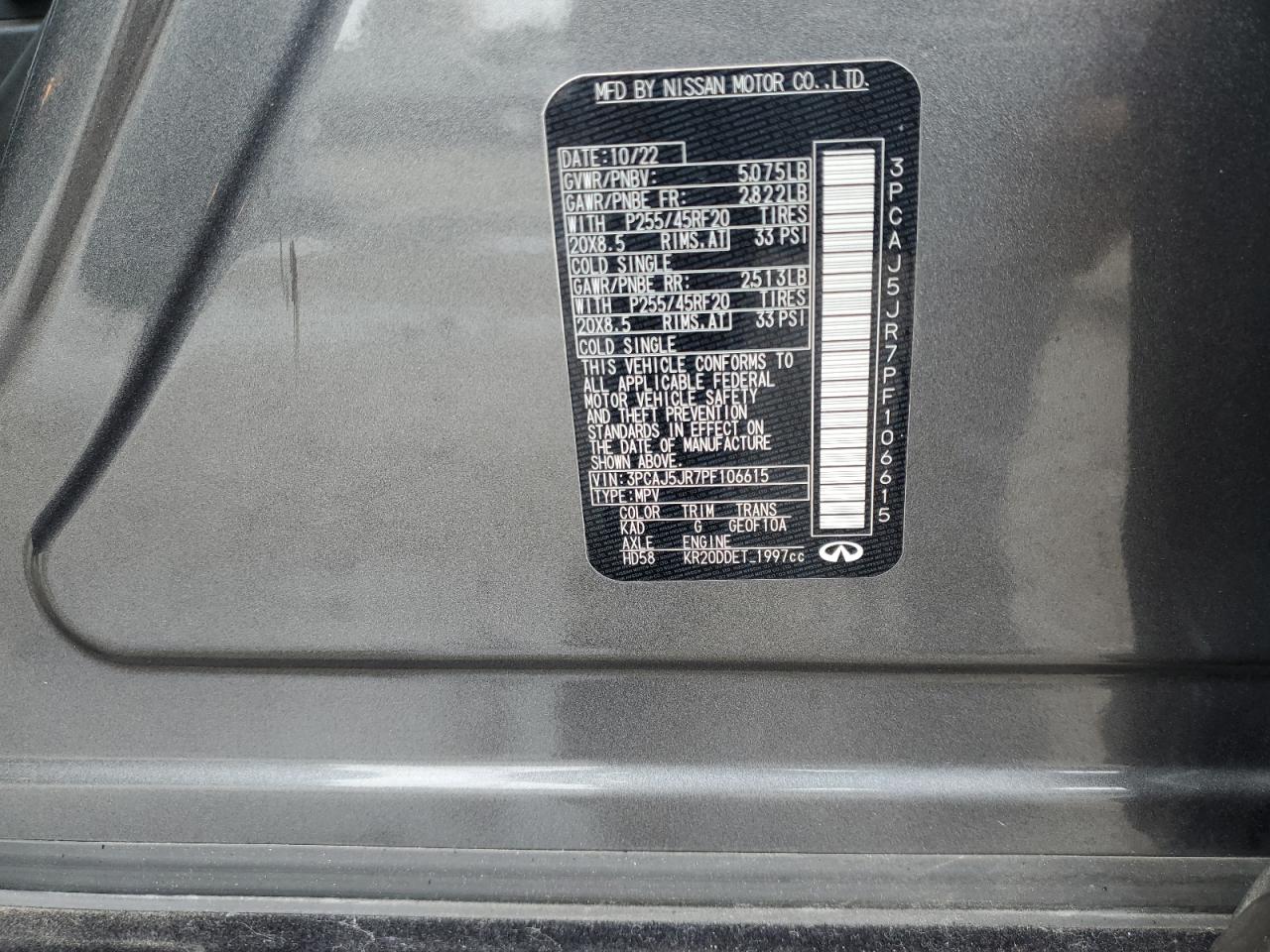 INFINITI Qx Luxe Image 10