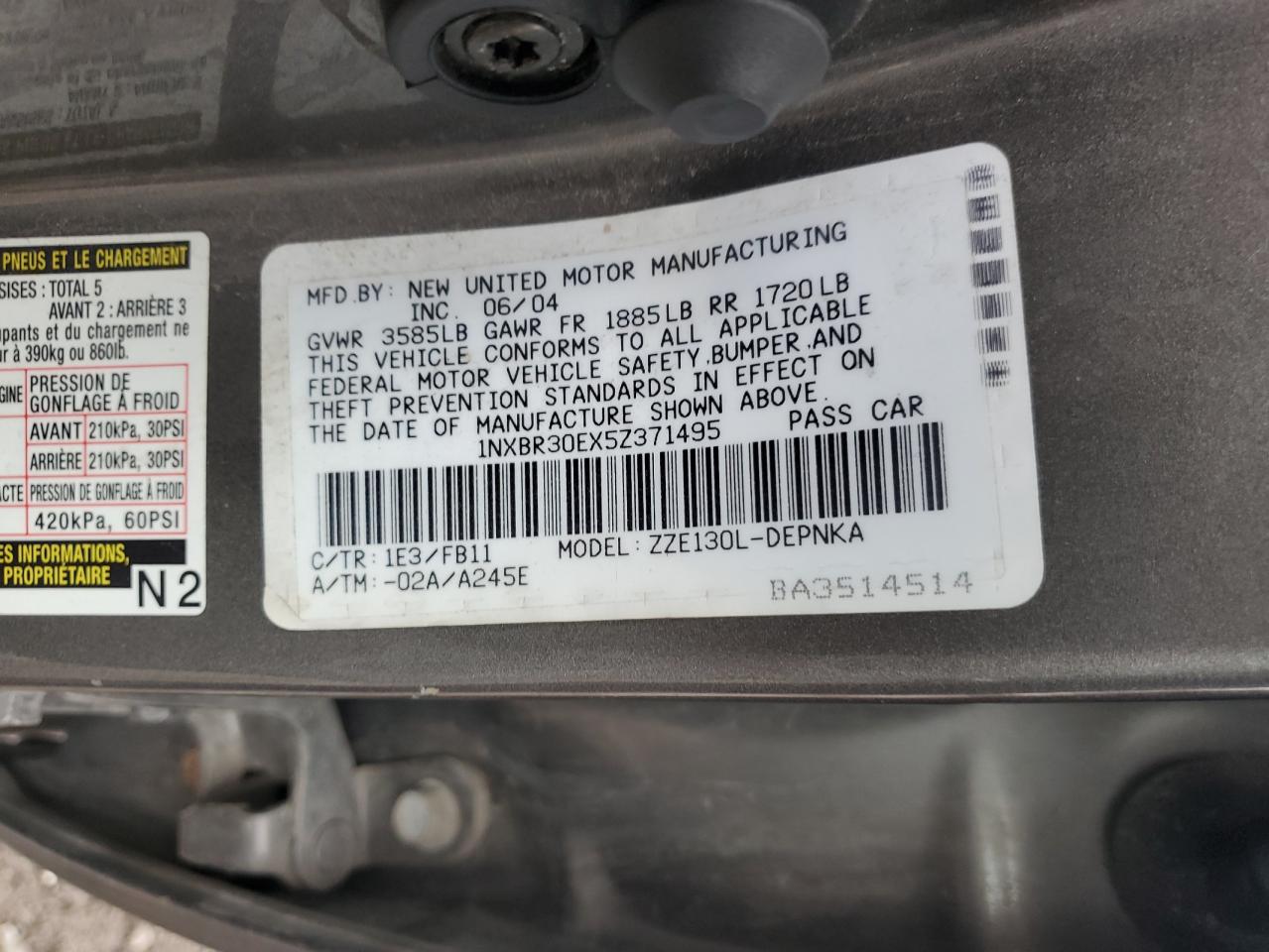 Toyota Corolla Ce Image 12