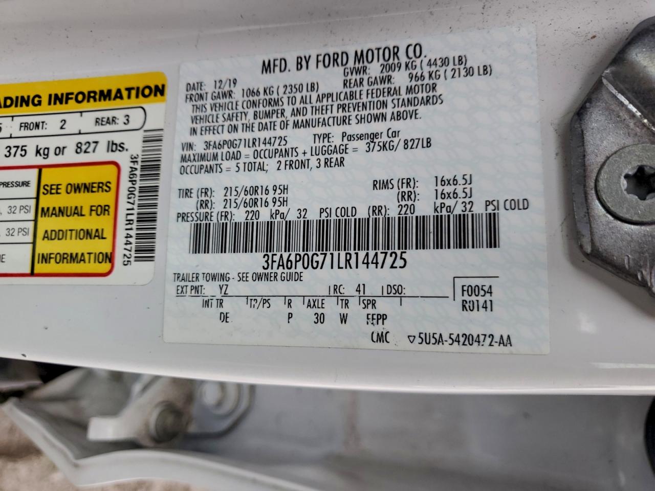 Ford Fusion S Image 4