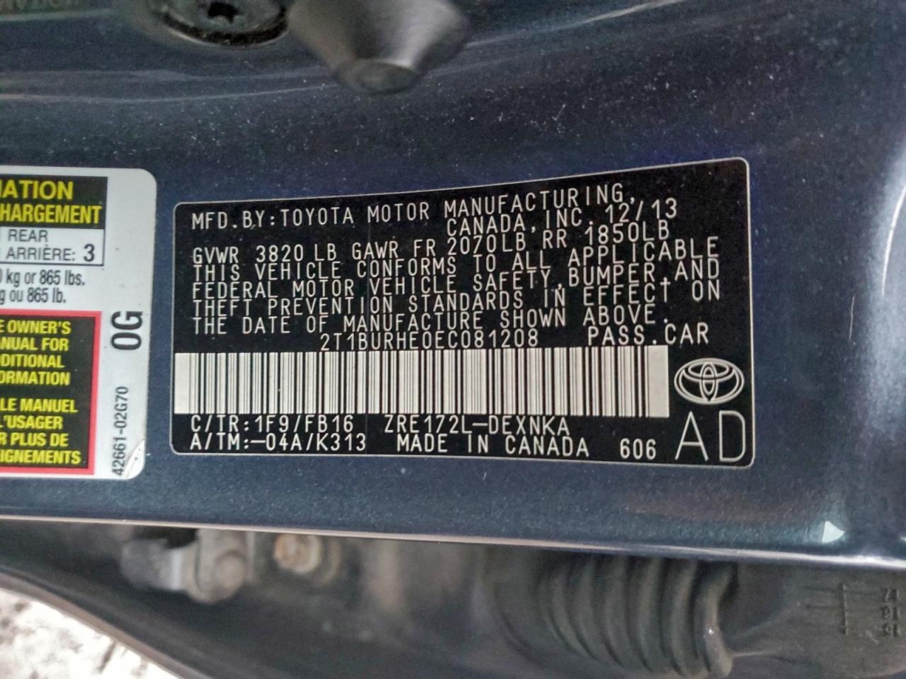 Toyota Corolla L Image 7