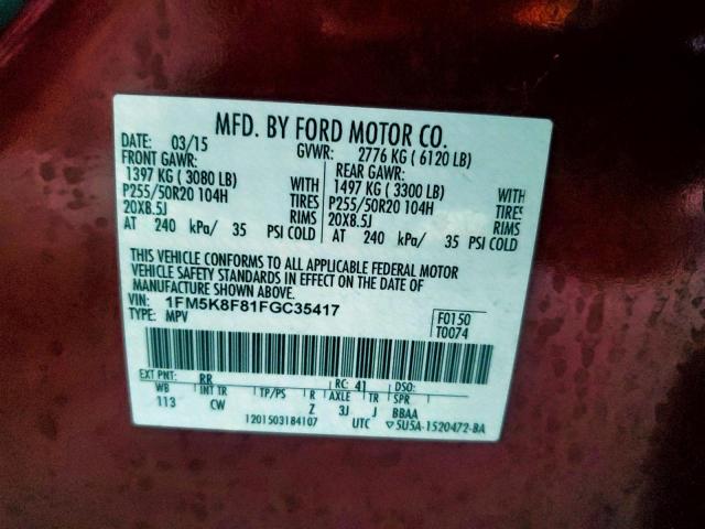 Ford Explorer Limited Image 10