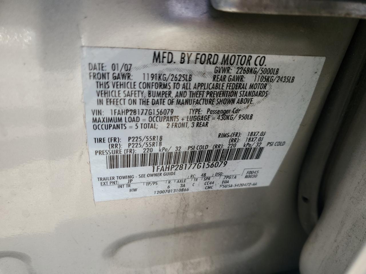 Ford 500 Limited Image 7