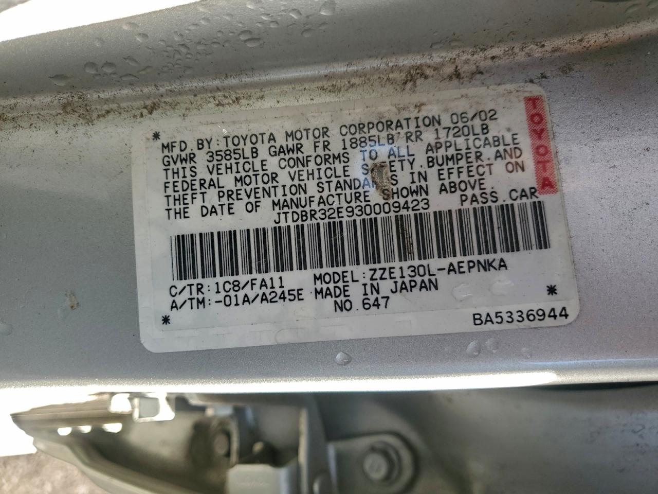 Toyota Corolla Ce Image 10